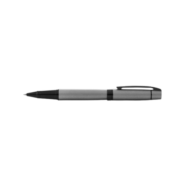 画像をギャラリービューアに読み込む, Sheaffer 300 E9345 Rollerball Pen - Matte Gray Lacquer with Polished Black Trims