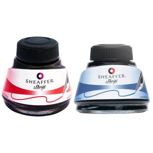 将图片加载到图库查看器,Sheaffer Ink Bottle Bundle (50ml) - Blue Black + Red