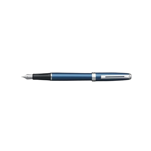 이미지를 갤러리 뷰어에 로드 , Sheaffer Prelude Fountain Pen - Shimmer Blue Lacquer with Nickel Plated Trim / Fine (FPD 2024)