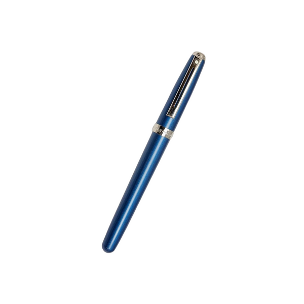이미지를 갤러리 뷰어에 로드 , Sheaffer Prelude Fountain Pen - Shimmer Blue Lacquer with Nickel Plated Trim / Fine (FPD 2024)