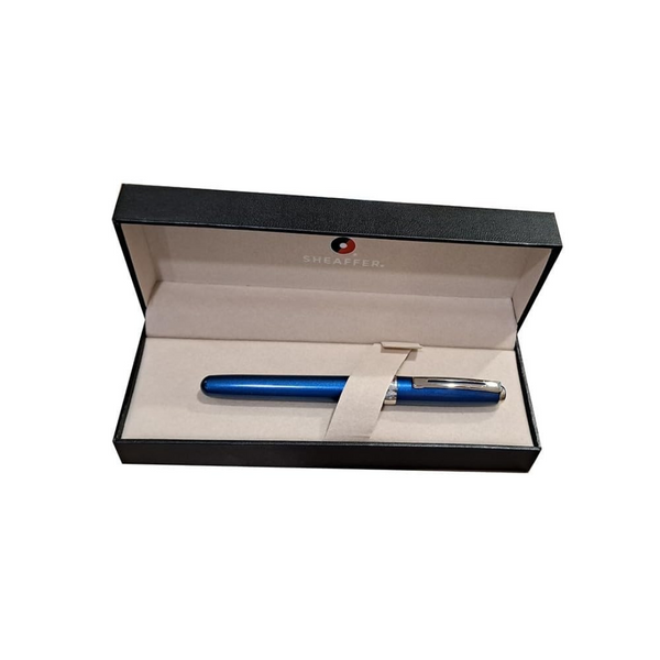 이미지를 갤러리 뷰어에 로드 , Sheaffer Prelude Fountain Pen - Shimmer Blue Lacquer with Nickel Plated Trim / Fine (FPD 2024)