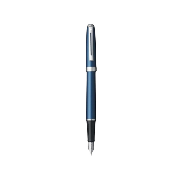 이미지를 갤러리 뷰어에 로드 , Sheaffer Prelude Fountain Pen - Shimmer Blue Lacquer with Nickel Plated Trim / Fine (FPD 2024)