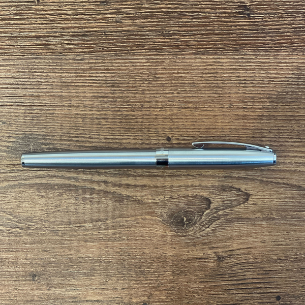 Load image into Gallery viewer, Sheaffer Sagaris Chrome Rollerball Pen & Two Rollerball Refill with Gift Box