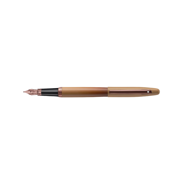将图片加载到图库查看器,Sheaffer VFM 9428 Fountain Pen - Coffee Edition Matt Brown with Regal Brown PVD Trims
