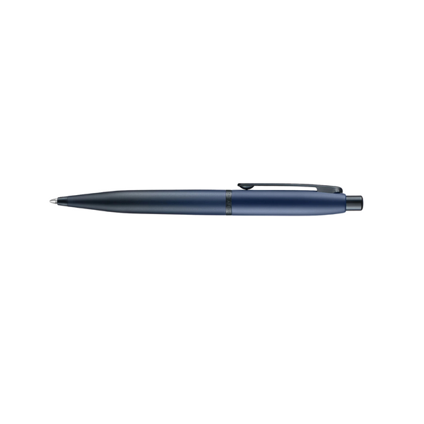 将图片加载到图库查看器,Sheaffer VFM 9429 Ballpoint Pen - Matte Blue with Matte Black Trims