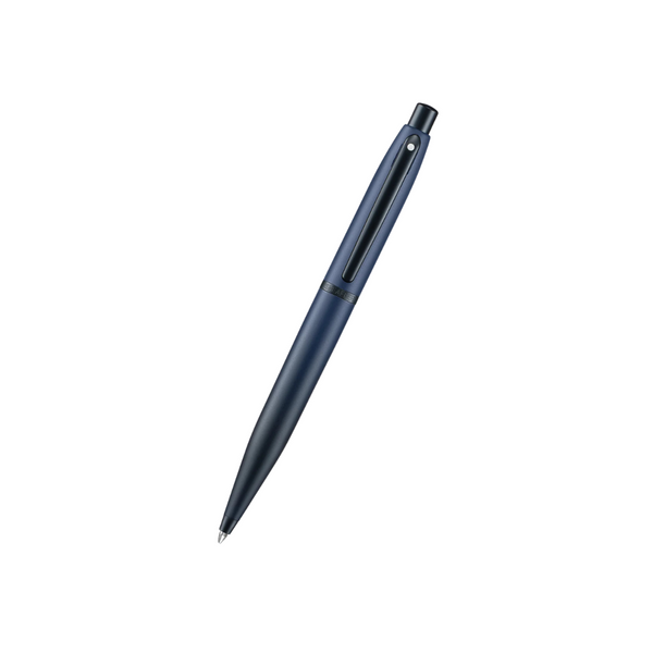 将图片加载到图库查看器,Sheaffer VFM 9429 Ballpoint Pen - Matte Blue with Matte Black Trims