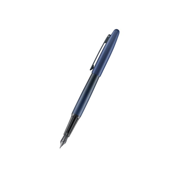 Load image into Gallery viewer, Sheaffer VFM 9429 Fountain Pen Medium Nib- Matte Blue with Matte Black Trims