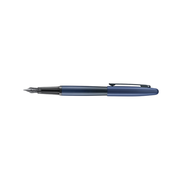 Load image into Gallery viewer, Sheaffer VFM 9429 Fountain Pen Medium Nib- Matte Blue with Matte Black Trims