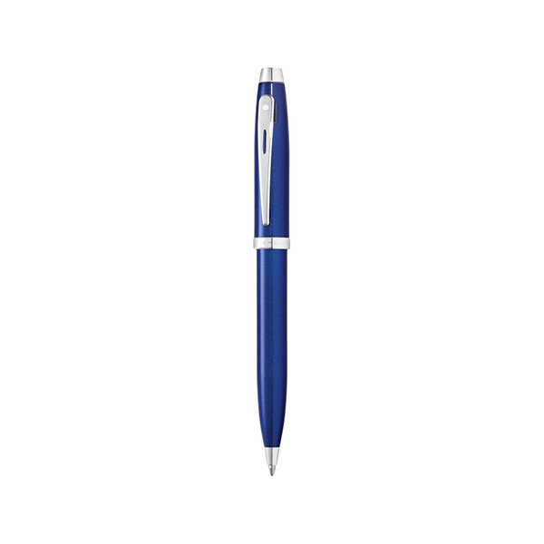 Load image into Gallery viewer, Sheaffer 100 Glossy Blue Lacquer CT Ballpoint Pen & Two Ballpoint Refill with Gift Box