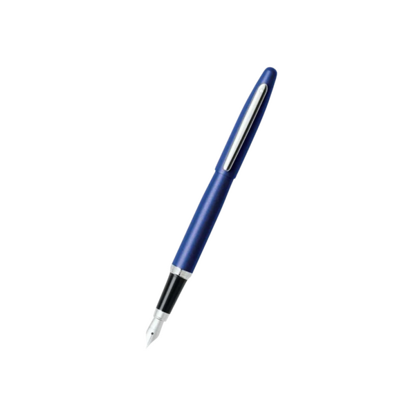 将图片加载到图库查看器,Sheaffer VFM E9401 Fountain Pen - Neon Blue with Chrome Plated Trims