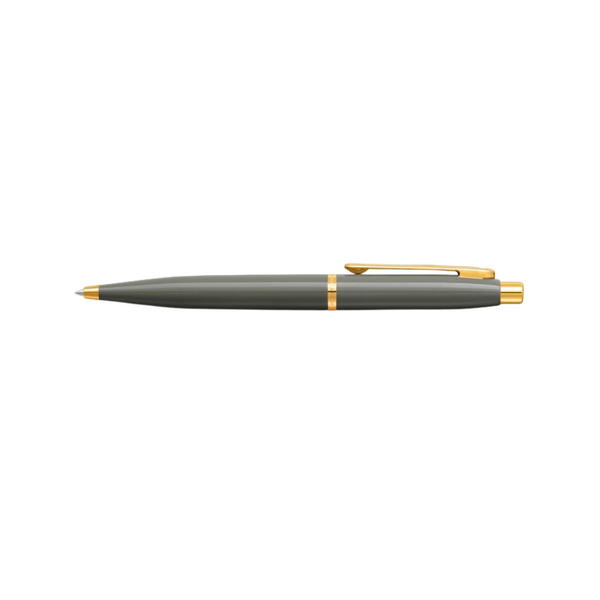 이미지를 갤러리 뷰어에 로드 , Sheaffer VFM E9427 Ballpoint Pen - Glossy Light Gray with PVD Gold-tone Trims