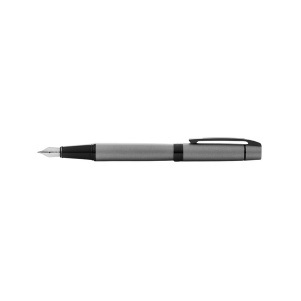 이미지를 갤러리 뷰어에 로드 , Sheaffer 300 E9345 Fountain Pen - Matte Gray Lacquer with Polished Black Trims