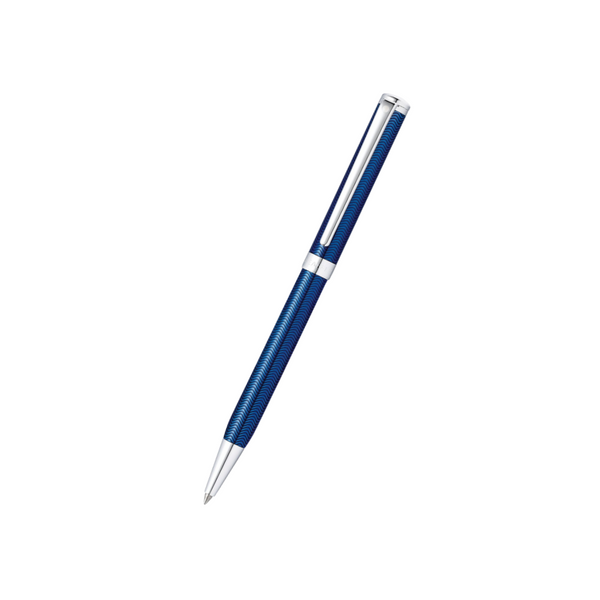Load image into Gallery viewer, Sheaffer Intensity Engraved Blue Lacquer CT Ballpoint Pen & Rollerball Pen Gift Set
