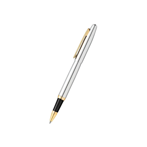 이미지를 갤러리 뷰어에 로드 , Sheaffer VFM E9422 Rollerball Pen - Polished Chrome with Gold Plated Trims