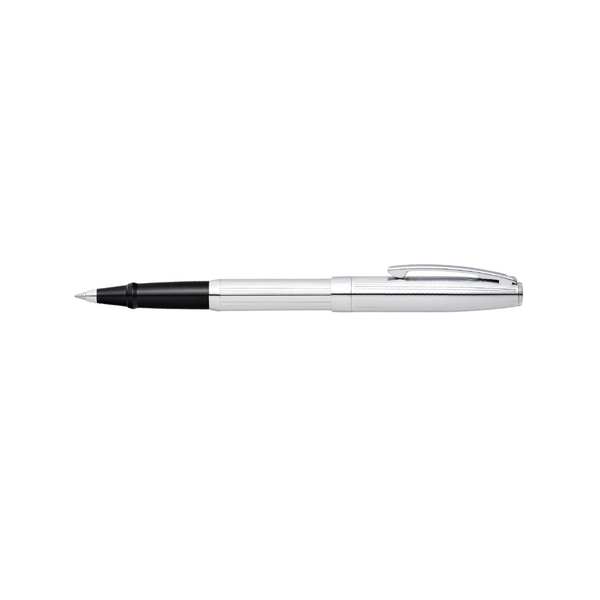 Load image into Gallery viewer, Sheaffer Sagaris Chrome Rollerball Pen & Two Rollerball Refill with Gift Box
