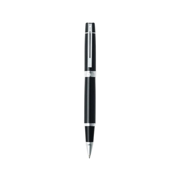이미지를 갤러리 뷰어에 로드 , Sheaffer 300 E9312 Rollerball Pen - Glossy Black with Chrome Plated Trims
