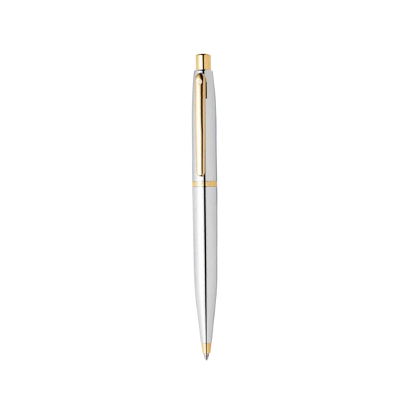 画像をギャラリービューアに読み込む, Sheaffer VFM E9422 Ballpoint Pen - Polished Chrome with Gold Plated Trims