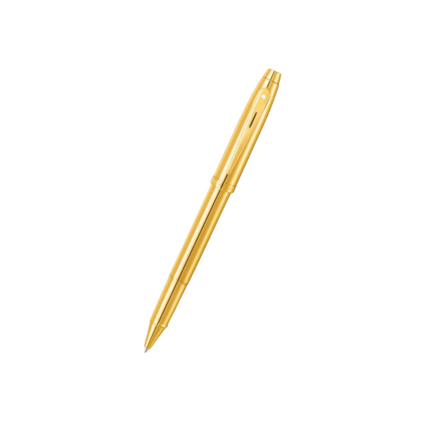 이미지를 갤러리 뷰어에 로드 , Sheaffer 100 E9372 Rollerball Pen - PVD Gold with PVD Gold-tone Trims