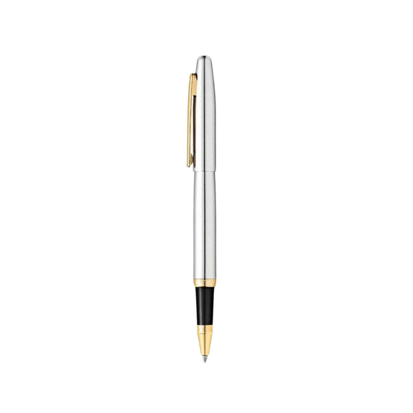 이미지를 갤러리 뷰어에 로드 , Sheaffer VFM E9422 Rollerball Pen - Polished Chrome with Gold Plated Trims