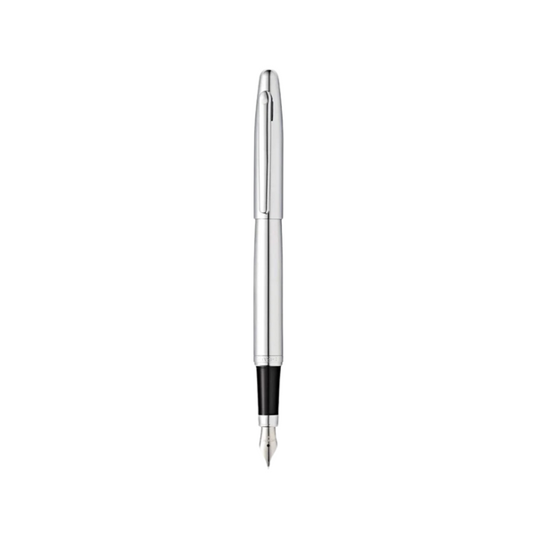 将图片加载到图库查看器,Sheaffer VFM E9421 Fountain Pen - Polished Chrome with Chrome Plated Trims
