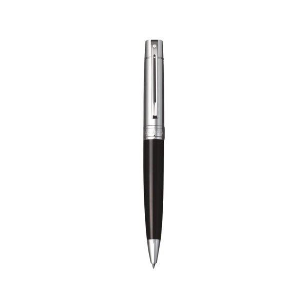 이미지를 갤러리 뷰어에 로드 , Sheaffer 300 E9314 Ballpoint Pen - Glossy Black Barrel and Chrome Cap with Chrome Plated Trims
