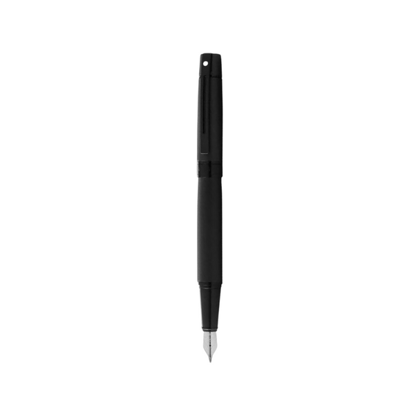 画像をギャラリービューアに読み込む, Sheaffer 300 E9343 Fountain Pen - Matte Black Lacquer with Polished Black Trims