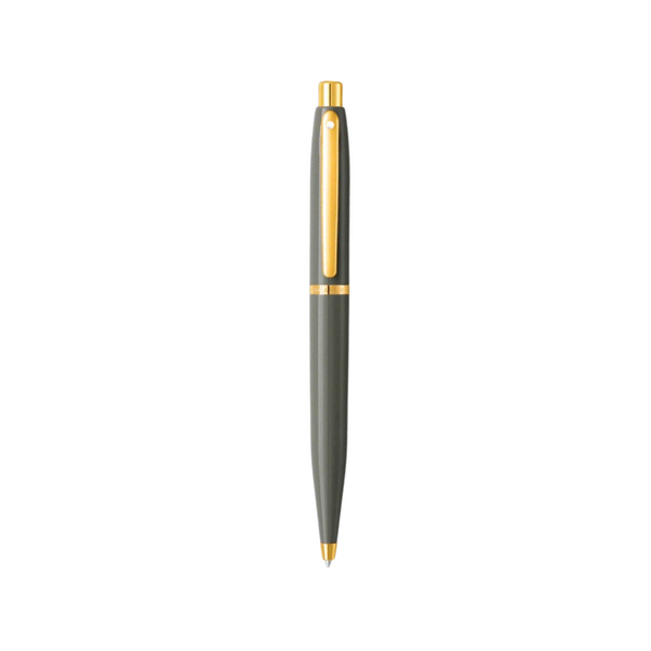 이미지를 갤러리 뷰어에 로드 , Sheaffer VFM E9427 Ballpoint Pen - Glossy Light Gray with PVD Gold-tone Trims