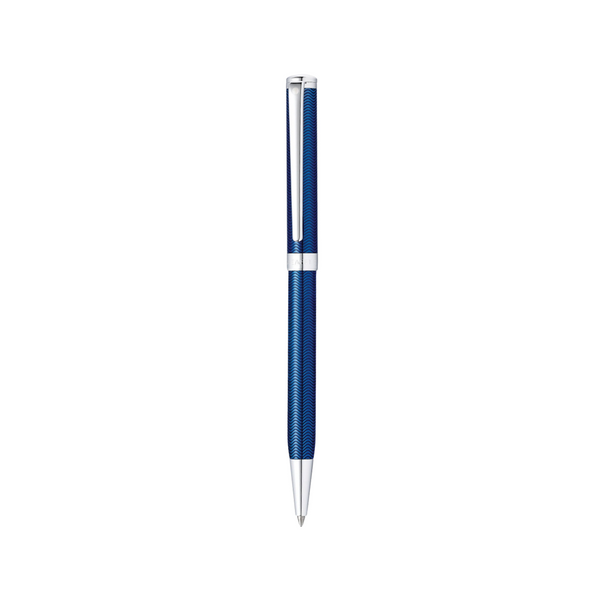 Load image into Gallery viewer, Sheaffer Intensity Engraved Blue Lacquer CT Ballpoint Pen & Rollerball Pen Gift Set
