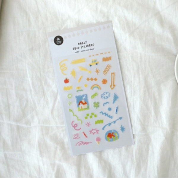 이미지를 갤러리 뷰어에 로드 , Suatelier Daily Deco Sticker - color your days!