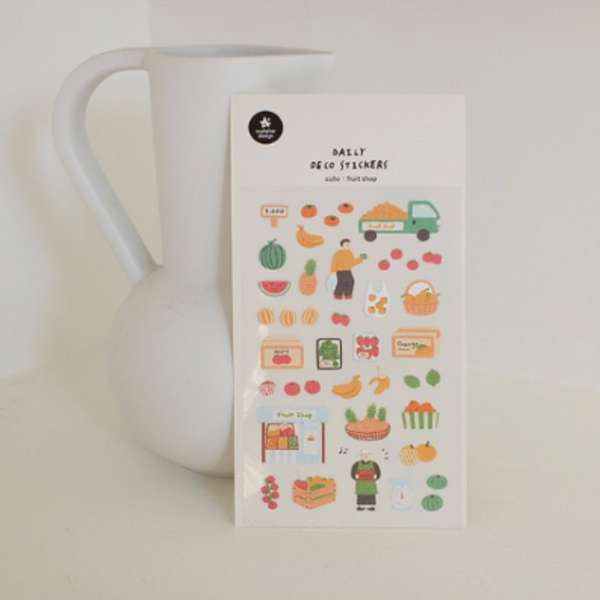 Load image into Gallery viewer, Suatelier Daily Deco Stickers - Fruit Shop