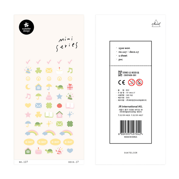 将图片加载到图库查看器,Suatelier Mini Series Sticker - Deco.17 (D-day)