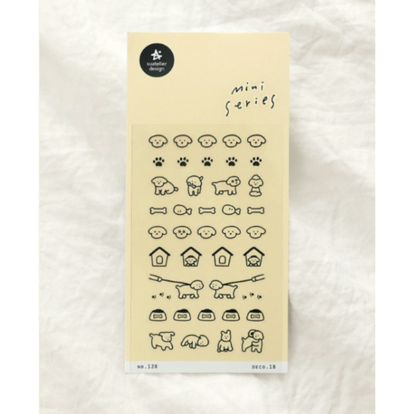将图片加载到图库查看器,Suatelier Mini Series Sticker - Deco.18 (Dogs.02)