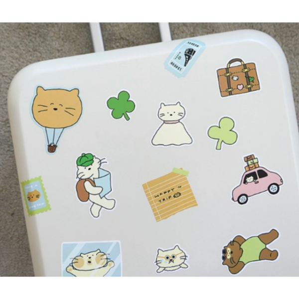 Load image into Gallery viewer, Suatelier Sticker - Cat's Happy Trip