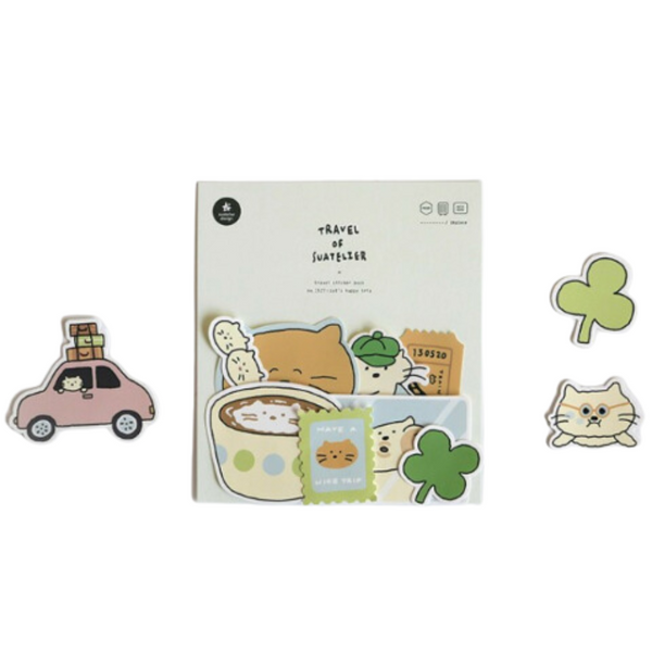 Load image into Gallery viewer, Suatelier Sticker - Cat's Happy Trip