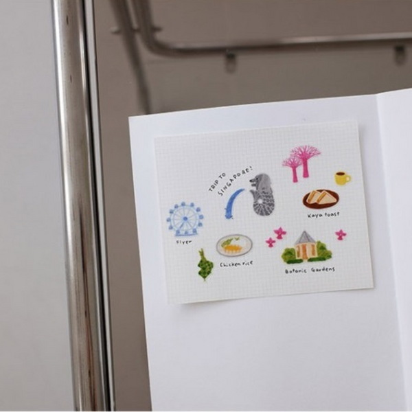 Load image into Gallery viewer, Suatelier Daily Deco Sticker - Trip to Singapore