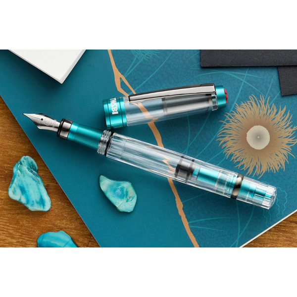 Load image into Gallery viewer, TWSBI Diamond 580 AL R Fountain Pen - Caribbean with Onyx