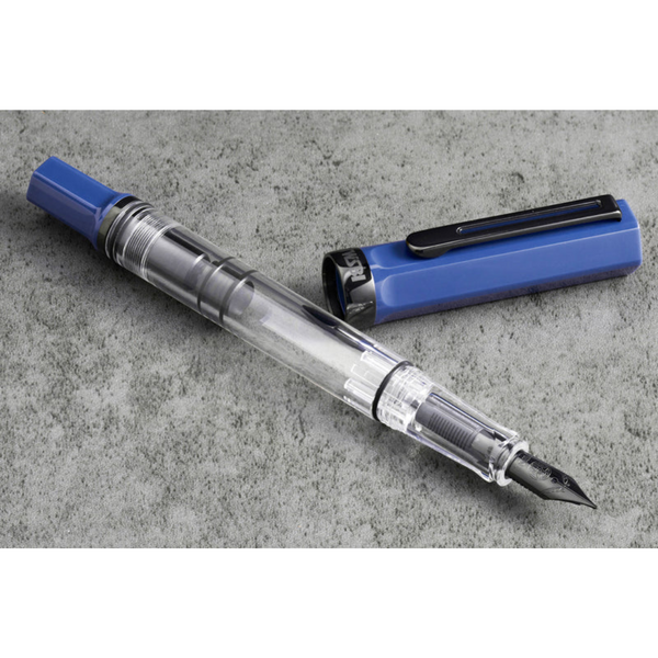 将图片加载到图库查看器,TWSBI ECO Fountain Pen - Slate Blue with Onyx