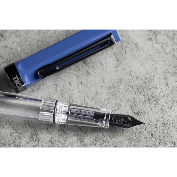 将图片加载到图库查看器,TWSBI ECO Fountain Pen - Slate Blue with Onyx