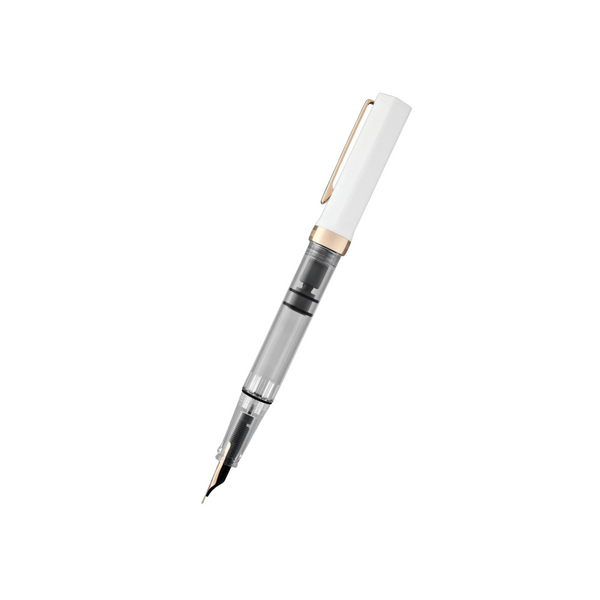 Load image into Gallery viewer, TWSBI ECO Fountain Pen - White with Rose Gold Trim