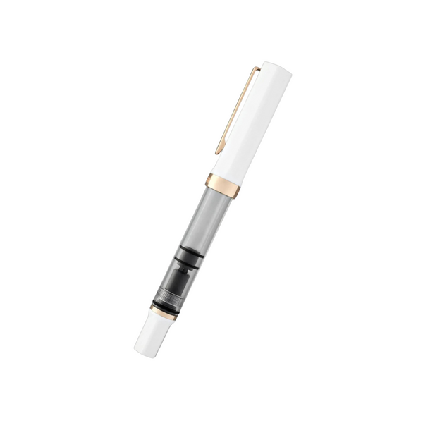 Load image into Gallery viewer, TWSBI ECO Fountain Pen - White with Rose Gold Trim
