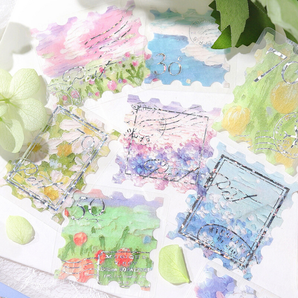 画像をギャラリービューアに読み込む, BGM Foil Stamping Flake Seal: Post Office - The Painting