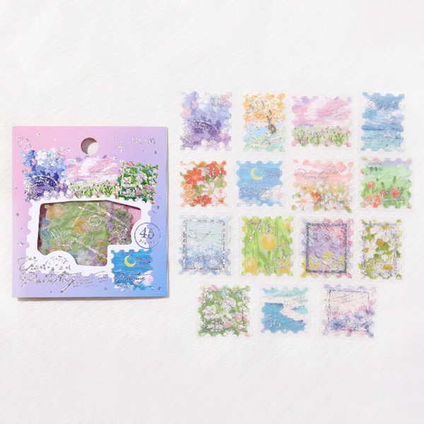 画像をギャラリービューアに読み込む, BGM Foil Stamping Flake Seal: Post Office - The Painting