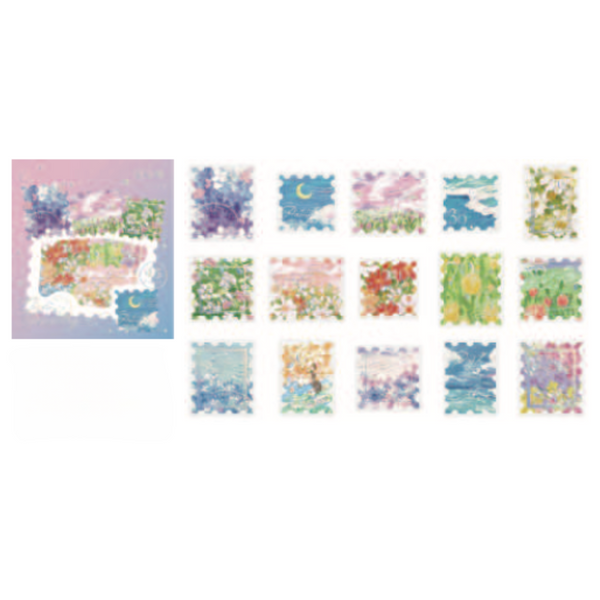 画像をギャラリービューアに読み込む, BGM Foil Stamping Flake Seal: Post Office - The Painting