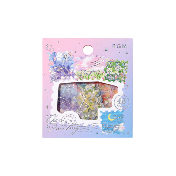 画像をギャラリービューアに読み込む, BGM Foil Stamping Flake Seal: Post Office - The Painting