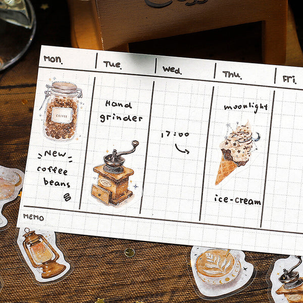 画像をギャラリービューアに読み込む, BGM Foil Stamping Flake Seal: Cafe Alamode a Space - The Starry Glow of Dusk