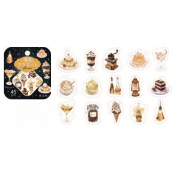 画像をギャラリービューアに読み込む, BGM Foil Stamping Flake Seal: Cafe Alamode a Space - The Starry Glow of Dusk