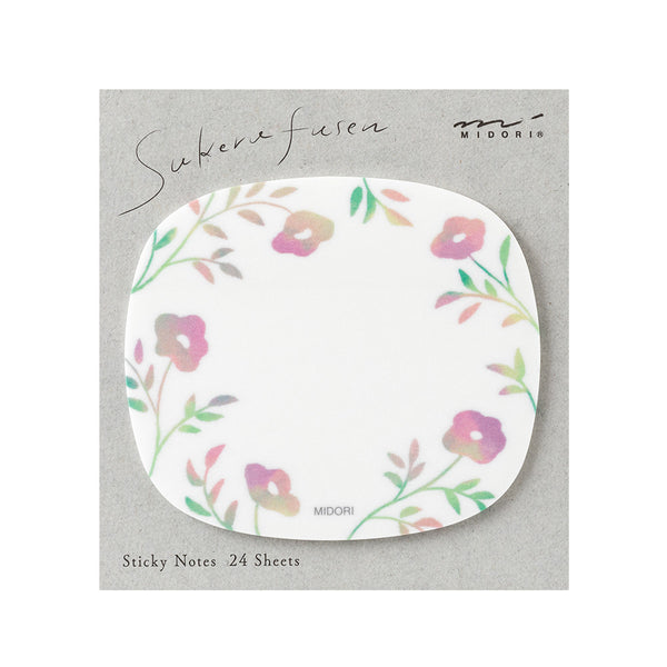 将图片加载到图库查看器,Midori Sticky Notes - Transparency Flower Pink