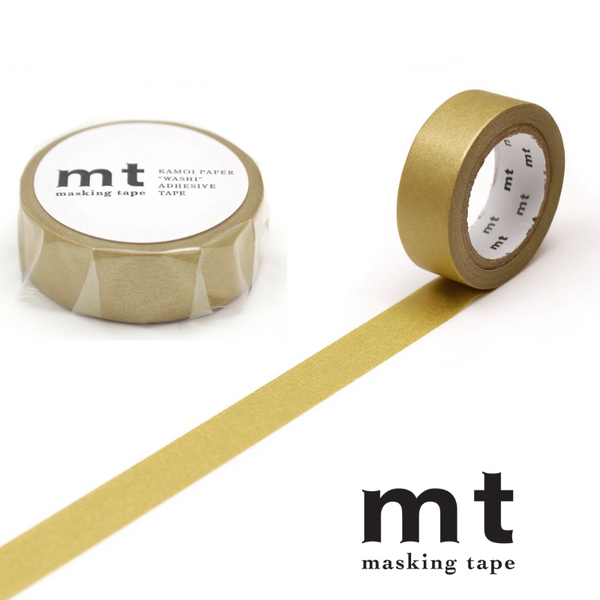 Load image into Gallery viewer, MT Basic Washi Tape - Gold 7m