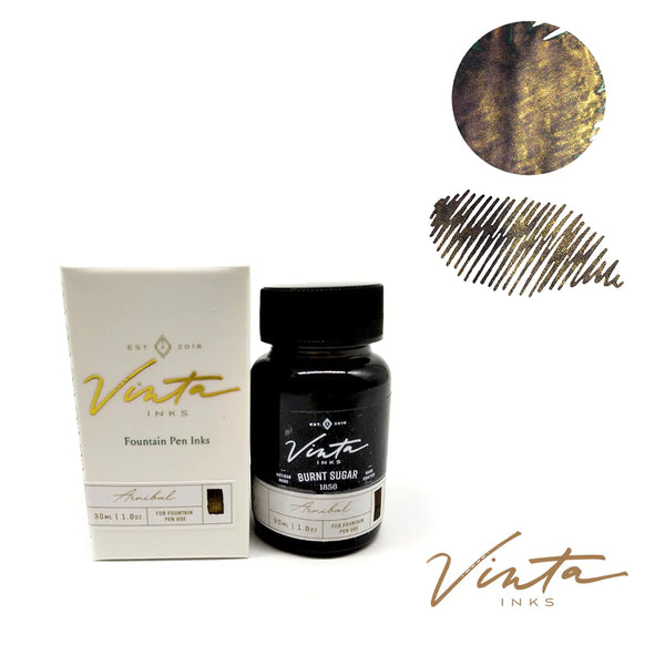 이미지를 갤러리 뷰어에 로드 , Vinta Inks Hello Rain 30ml Bottled Ink - Burnt Sugar (Arnibal 1856)