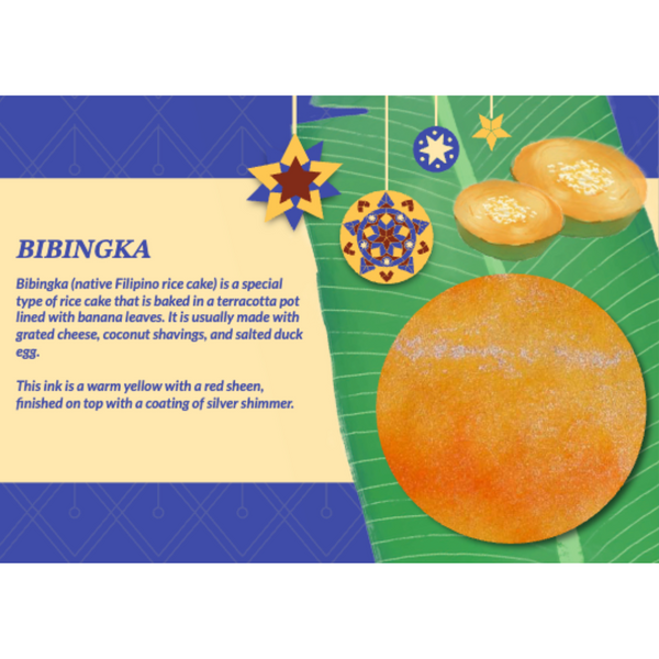 将图片加载到图库查看器,Vinta Inks Holiday Collection Set of 3 Ink Bottles 15ml - Hot Chocolate, Purple Sticky Rice Cake, Filipino Rice Cake